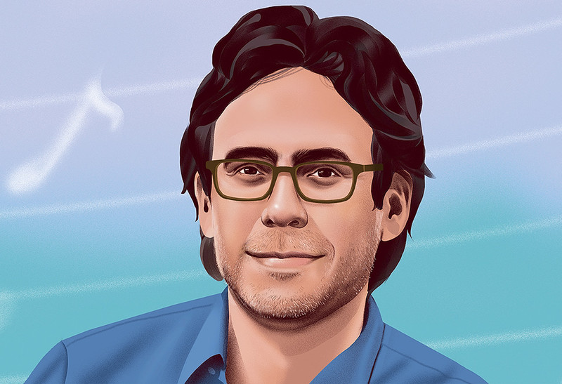 Illustration of Jeremy Eichler by Richard A. Chance